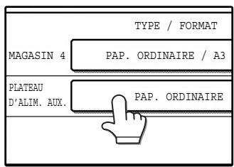 SAGEM MF 9325 - Configuration du type de papier dans le plateau d'alimentation auxiliaire - 3