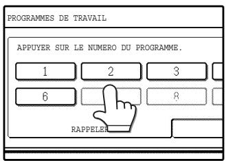 SAGEM MF 9325 - Appuyez sur la touche correspondant au numéro du programme souhaité. - 1