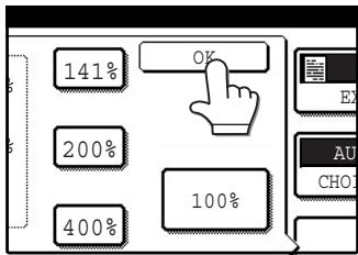 SAGEM MF 9325 - Utilisation des touches d'agrandissement, de réduction et [ZOOM] (□/□) pour passer le taux de reproduction dans le sens vertical (y). - 3