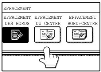 SAGEM MF 9325 - Sélectionnez le mode d'effacement souhaité. - 1