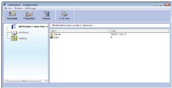 SAGEM MFD 6080 - Ajouter un contact dans le carnet d'adresses du terminal - 1