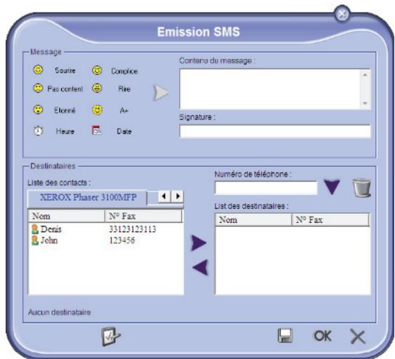 SAGEM MFD 6080 - Envoyer un SMS - 2
