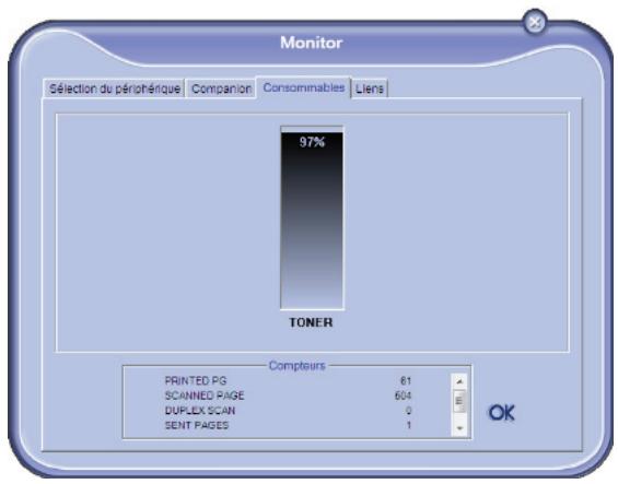 SAGEM MFD 6080 - Afficher l'etat des consommables - 1
