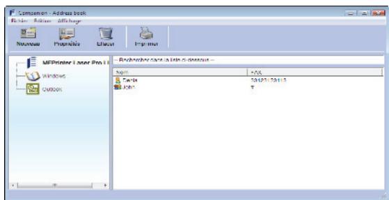 SAGEM MFD 6080 - Ajouter un groupe dans le carnet d'adresses du terminal - 1