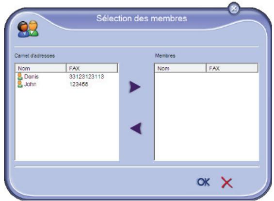 SAGEM MFD 6080 - Ajouter un groupe dans le carnet d'adresses du terminal - 3