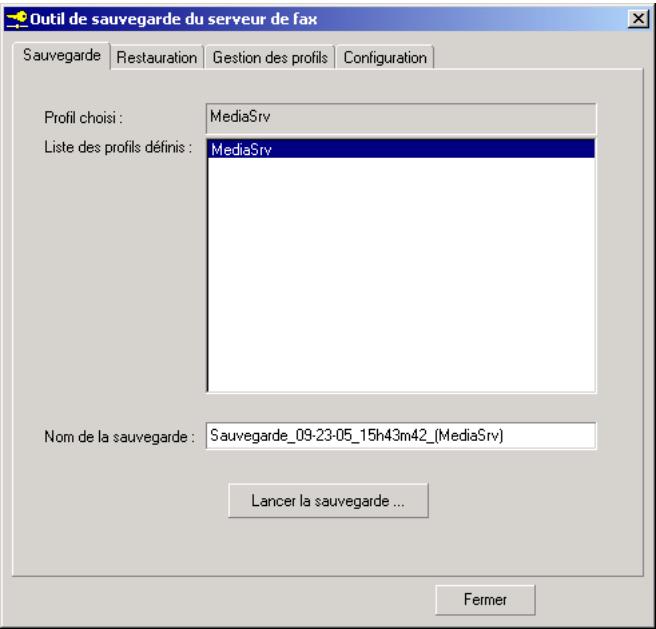SAGEM OPEN LINE EVA - Sauvegarde manuelle - 1