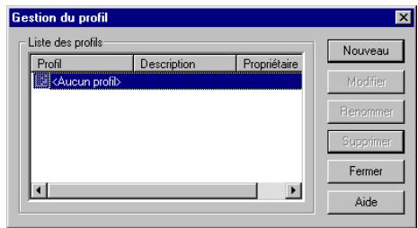 SAGEM OPEN LINE SERVER - Créer un profil - 1