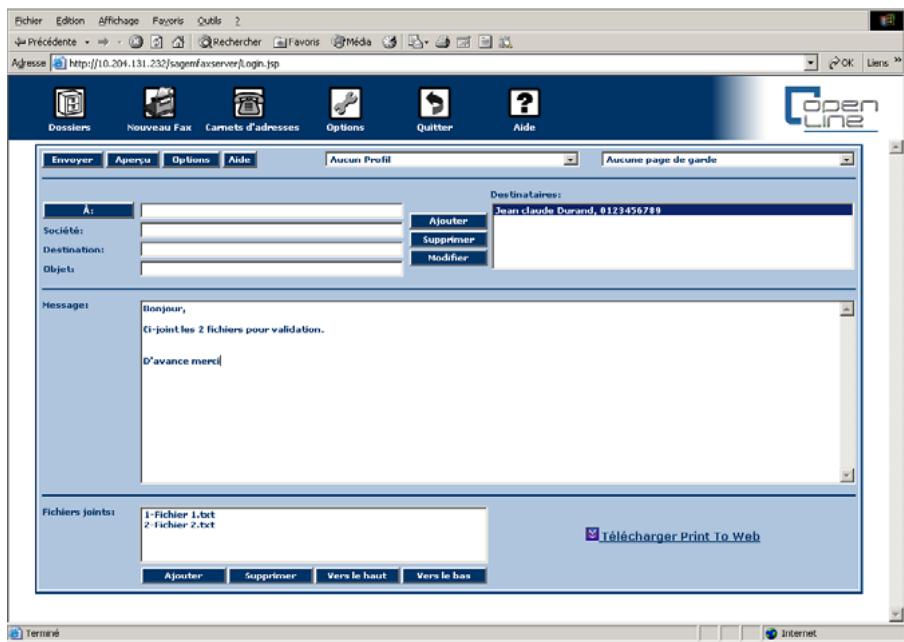SAGEM OPEN LINE SERVER - Guide d'utilisation open line server - 1