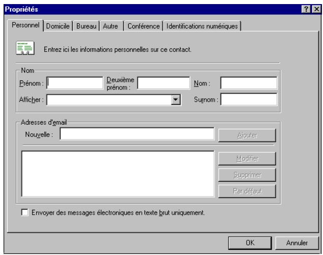 SAGEM OPEN LINE SERVER - Ajouter des destinataires au carnet d'adresses - 2