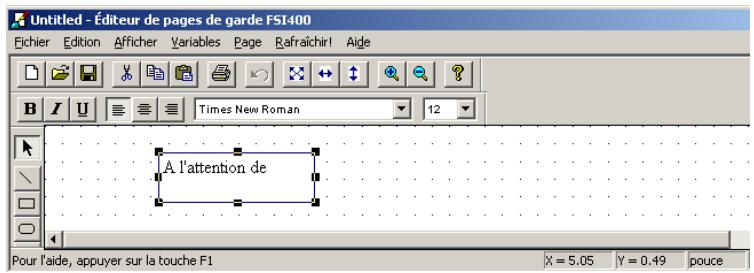 SAGEM OPEN LINE SERVER - Ajouter du texte - 1