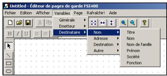 SAGEM OPEN LINE SERVER - Ajouter des variables - 1