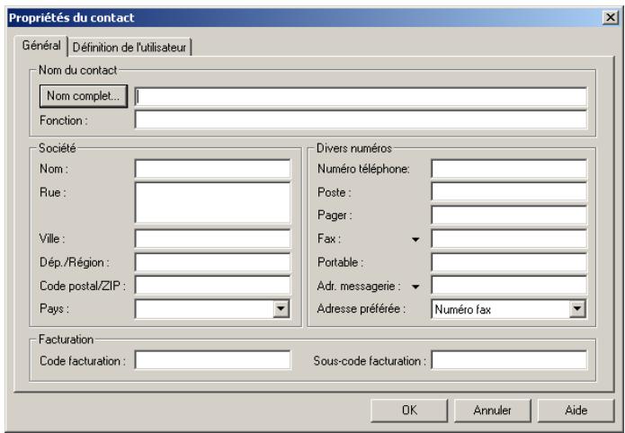 SAGEM OPEN LINE SERVER - Ajouter un contact - 1