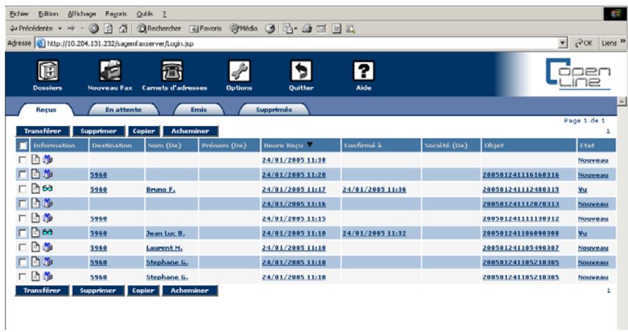 SAGEM OPEN LINE SERVER - Saisissez ensuite votre nom d'utilisateur et votre mot de passe. - 1