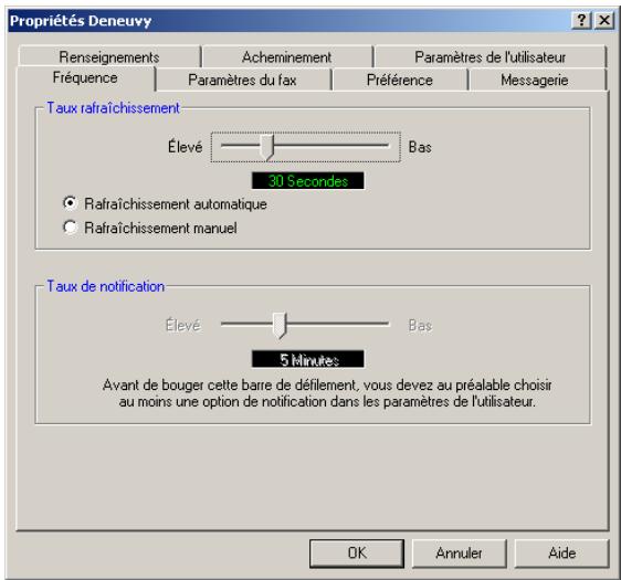 SAGEM OPEN LINE SERVER - Établir la fréquence - 1