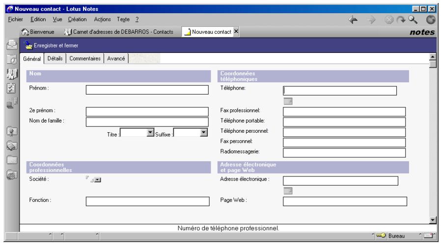 SAGEM OPEN LINE SERVER - Ajouter un destinataire au carnet d'adresses - 2