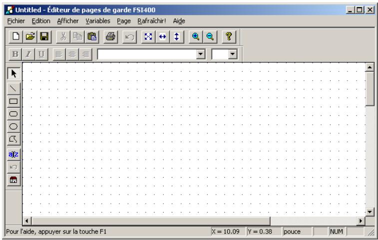 SAGEM OPEN LINE SERVER - Lancer l'éditeur de pages de garde - 1