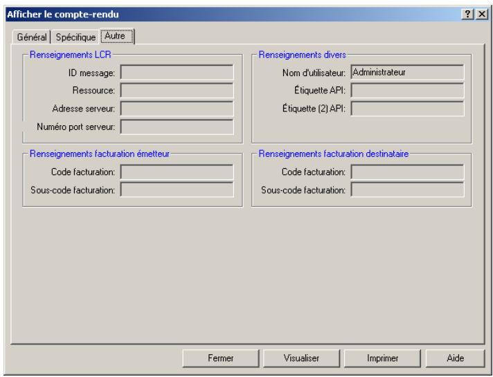 SAGEM OPEN LINE SERVER - Onglet autre - 1