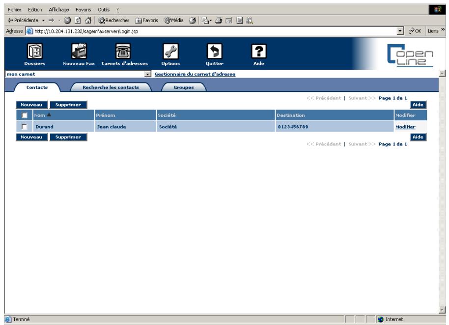 SAGEM OPEN LINE SERVER - Guide d'utilisation open line server - 1
