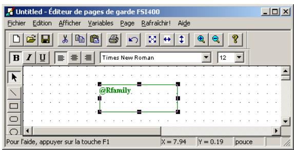 SAGEM OPEN LINE SERVER - Ajouter des variables - 2