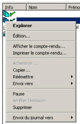 SAGEM OPEN LINE SERVER - Les menus déroulants - 3