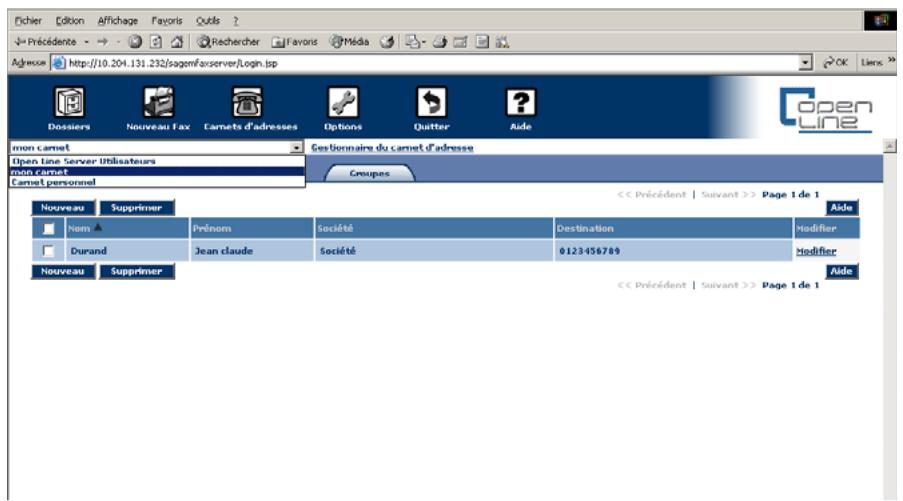 SAGEM OPEN LINE SERVER - Guide d'utilisation open line server - 2