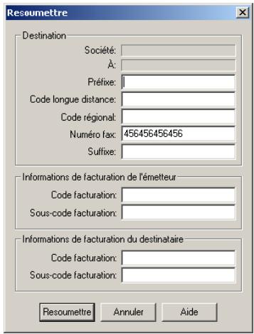 SAGEM OPEN LINE SERVER - Resoumettre un fax - 1
