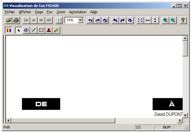 SAGEM OPEN LINE SERVER - Visualiser un fax - 1