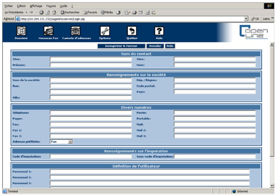 SAGEM OPEN LINE SERVER - Guide d'utilisation open line server - 3