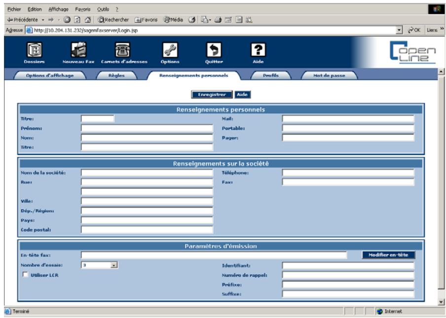 SAGEM OPEN LINE SERVER - Guide d'utilisation open line server - 1