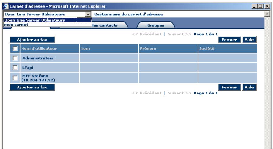 SAGEM OPEN LINE SERVER - Envoyer un fax - 3