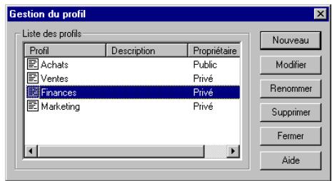 SAGEM OPEN LINE SERVER - Ouvrir un profil existant - 1
