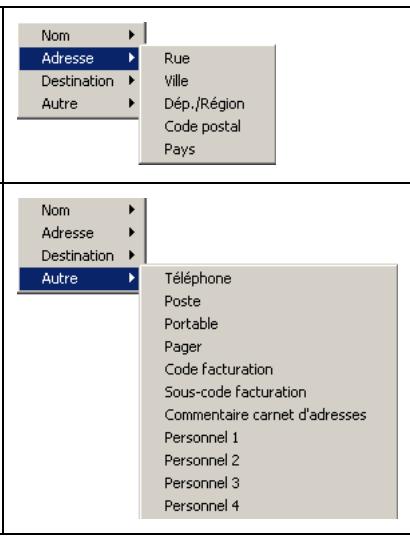 SAGEM OPEN LINE SERVER - Menu variables - 3
