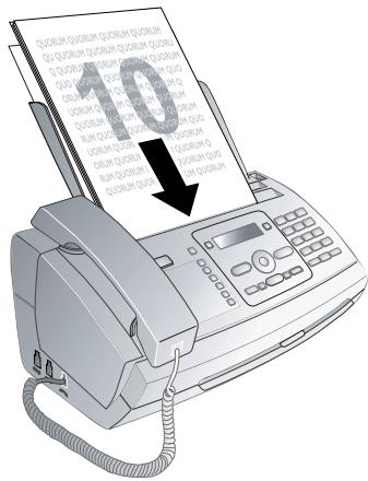 SAGEM PHILIPS MAGIC5 COLOUR DECT - Sending fax - 1