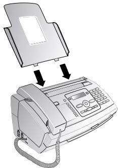 SAGEM PHILIPS MAGIC5 ECO VOICE DECT - Mettre en place le plateau à papier - 1