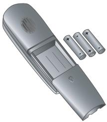SAGEM PHILIPS MAGIC5 VOICE DECT - Inserting batteries in cordless telephone - 1