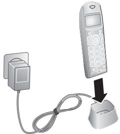SAGEM PHILIPS MAGIC5 VOICE DECT - Inserting batteries in cordless telephone - 2