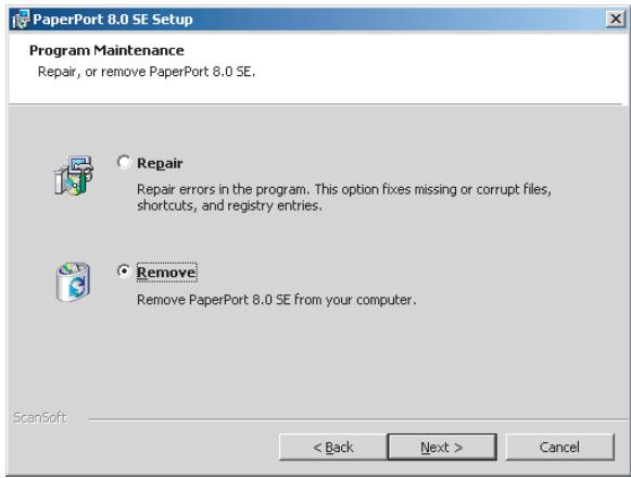 SAGEM PHILIPS MF-JET 495 - Uninstalling the products - 3
