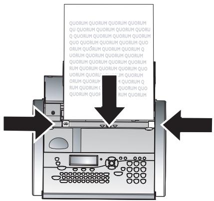 SAGEM PHONEFAX 39TDS - Feeding documents in - 4