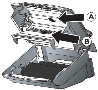 SAGEM PHONEFAX 39TDS - Cleaning the document feed roller - 1