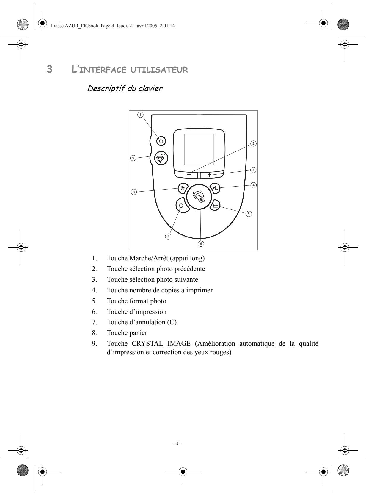 SAGEM PHOTO EASY 160 - BIENVENUE - 9