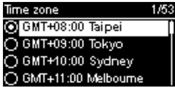 SAGEM RM50 - Tidszon - 2