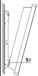 SAUTER PERLE - 5/ Het stralingspaneel op het bevestigingsystem ophangen - 1