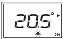 SAUTER CINTO - Comment modifier la temperature souhaitée? - 2