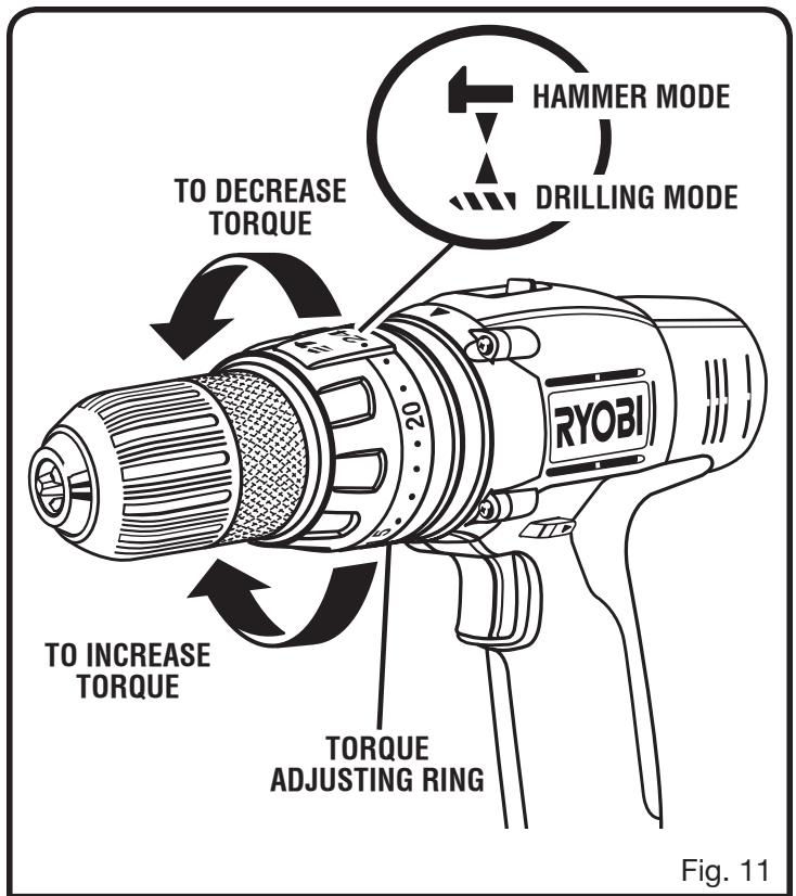 RYOBI P220 - CHANGING THE BIT ROTATION - 1