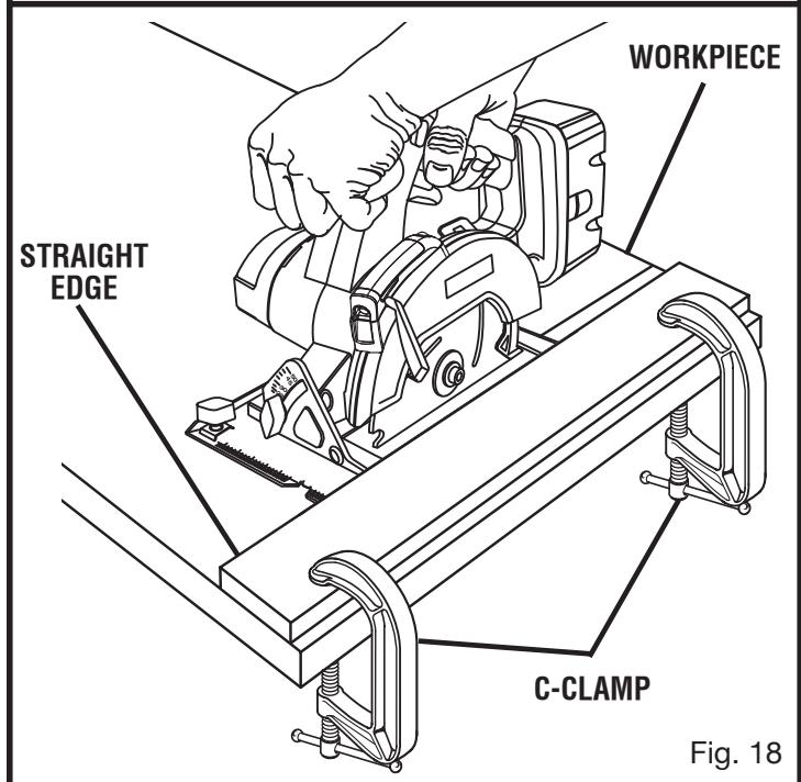 RYOBI P500 - WIDTH OF CUT SCALE - 2