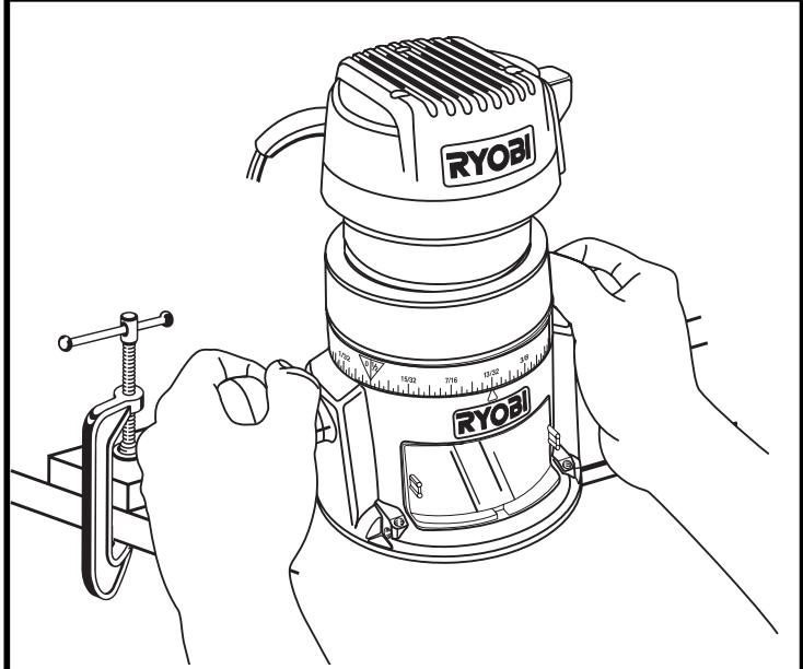 RYOBI R1801M - WARNING: - 2