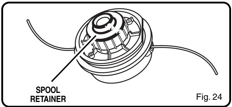 RYOBI RY30000 - To remove the spool retainer: - 1
