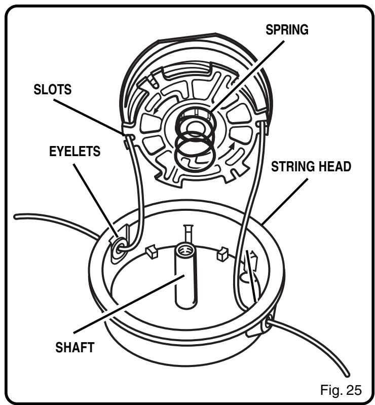 RYOBI RY30000 - To remove the spool retainer: - 2