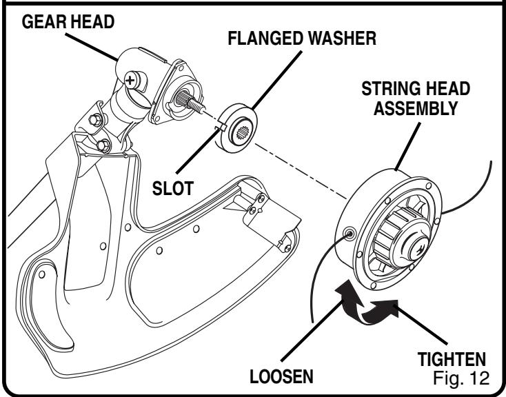 RYOBI RY30000 - INSTALLING THE STRAIGHT SHAFT GRASS DEFLECTOR AND STRING HEAD - 4