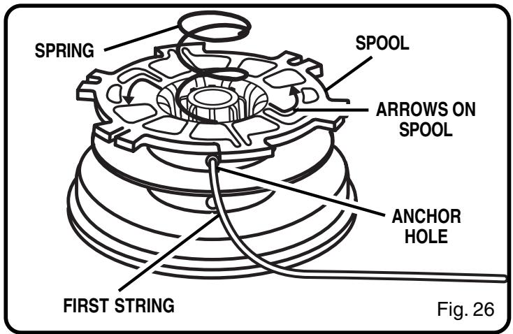 RYOBI RY30000 - To remove the spool retainer: - 1